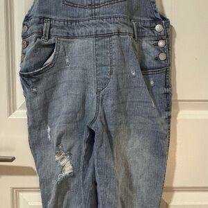 Almost Famous Blue Denim Overalls